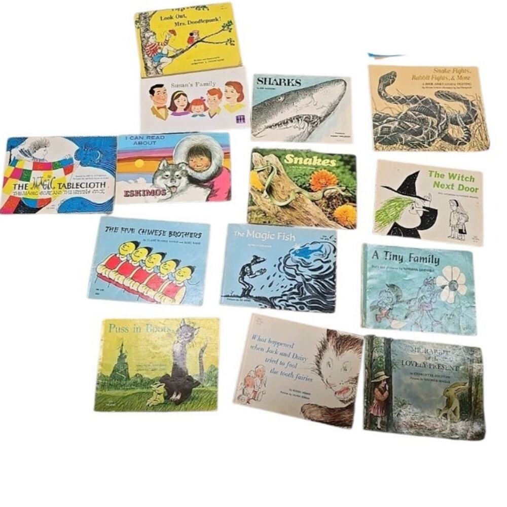 Lot of‎ 14 Vintage Mixed Authors Bedtime Paperback Children's Story Time Books
